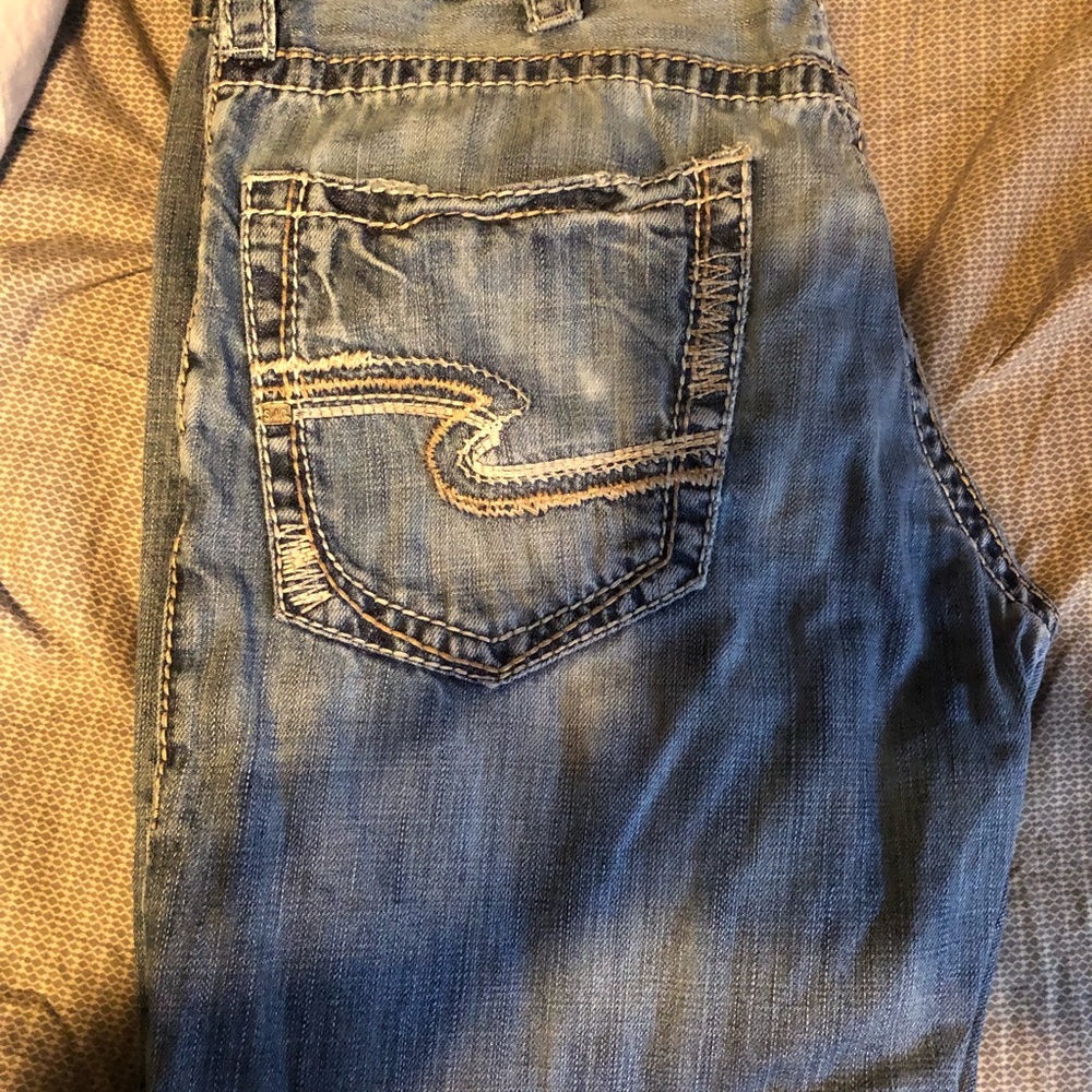 Men’s silver jeans
